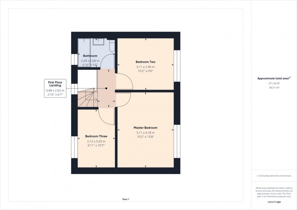 Floorplan for Penn Gardens, Northampton