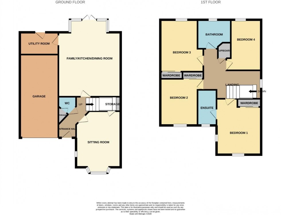 Floorplan for Worley Way, Moulton