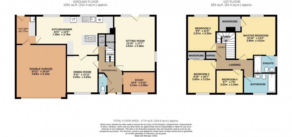 Floorplan for Atterbury Way, Great Houghton, Northampton