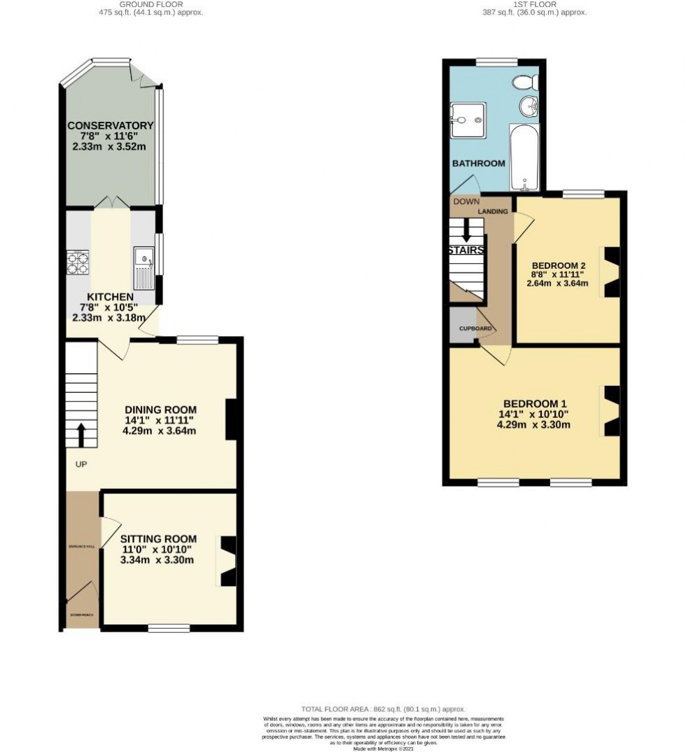 Floorplan for Thirlestane Road, Far Cotton, Northampton