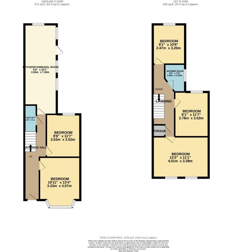 Floorplan for St. Leonards Road, Northampton