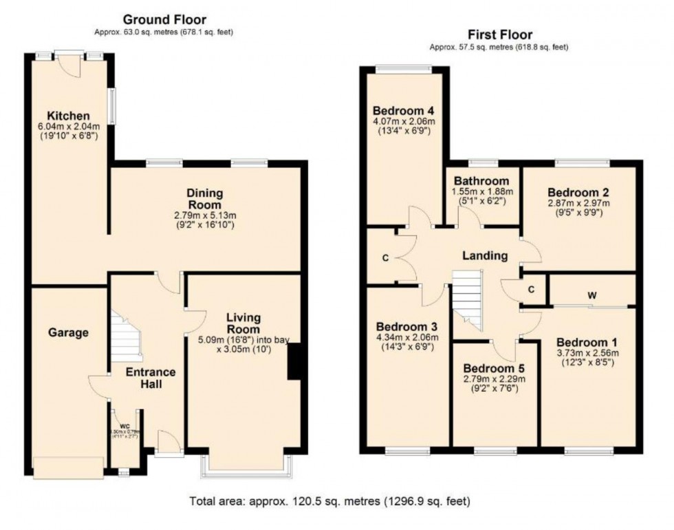 Floorplan for Copper Leaf Close, Moulton, Northampton