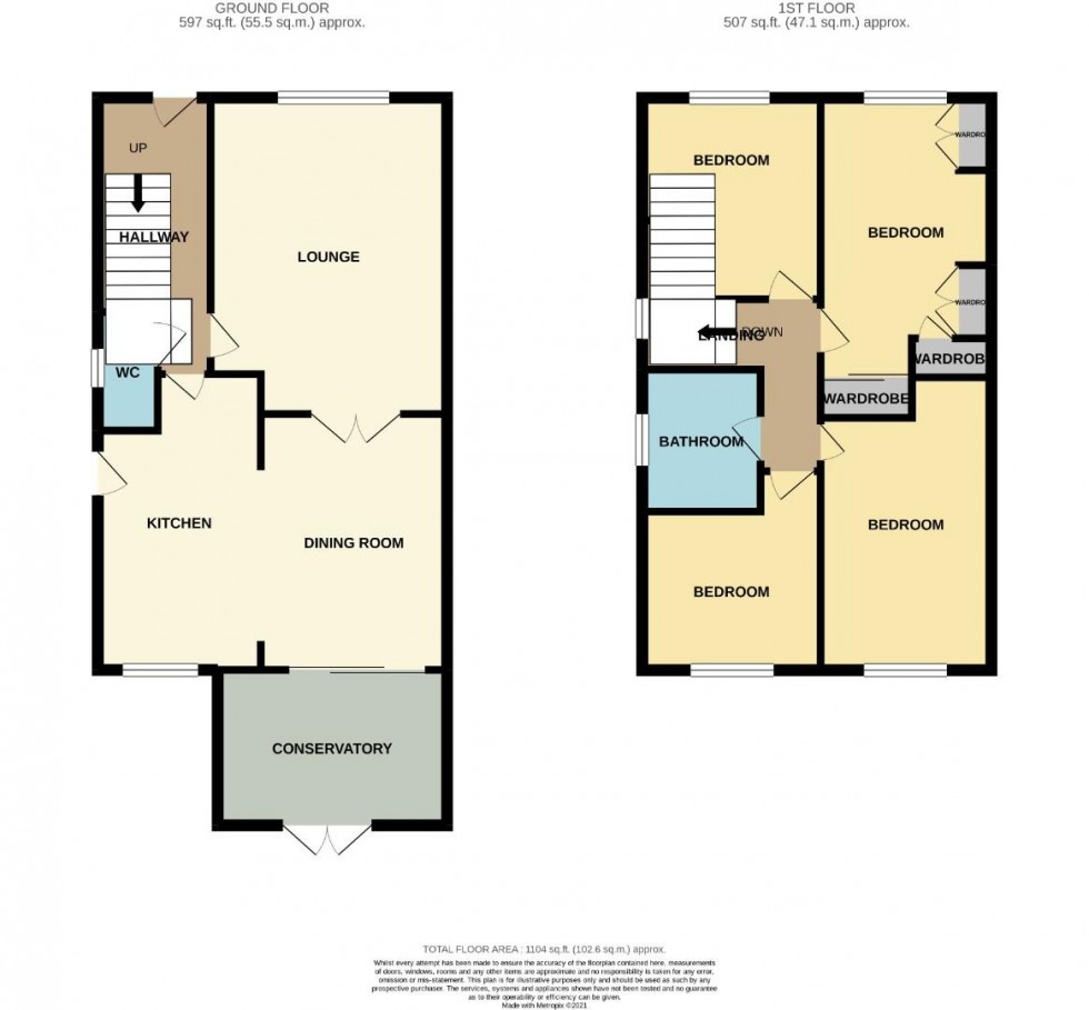 Floorplan for The Slip, Brixworth, Northampton