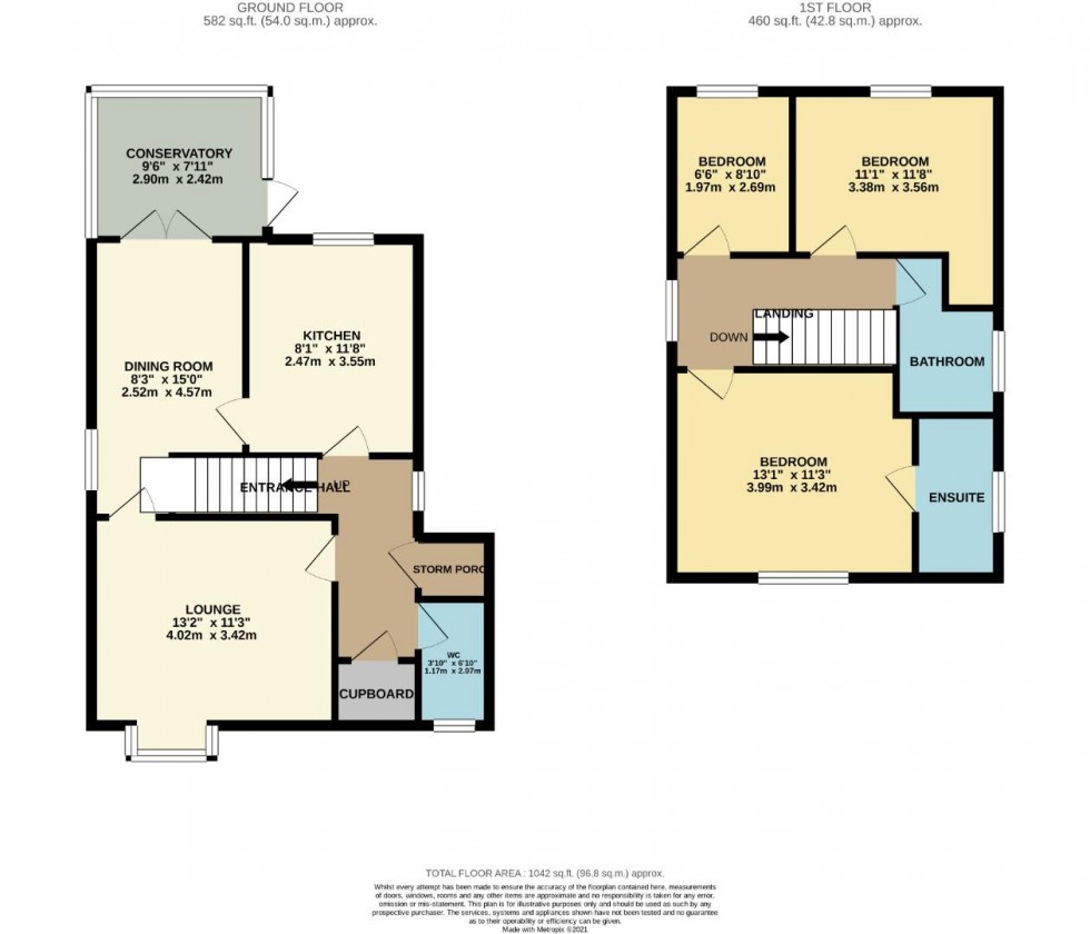 Floorplan for The Leys, Long Buckby, Northampton