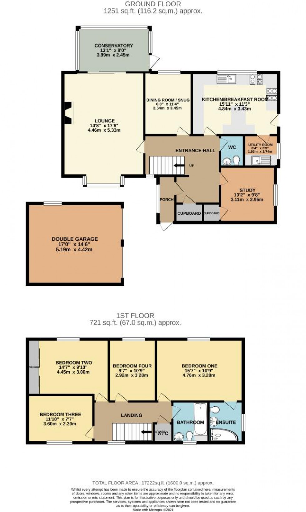 Floorplan for Aspen Close, Northampton
