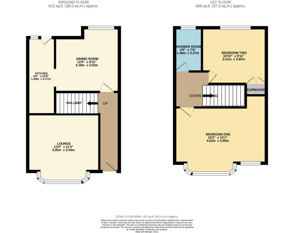 Floorplan for Highlands Avenue, Spinney Hill