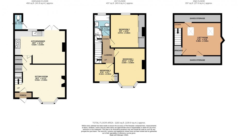 Floorplan for Penrhyn Road, Far Cotton, Northampton