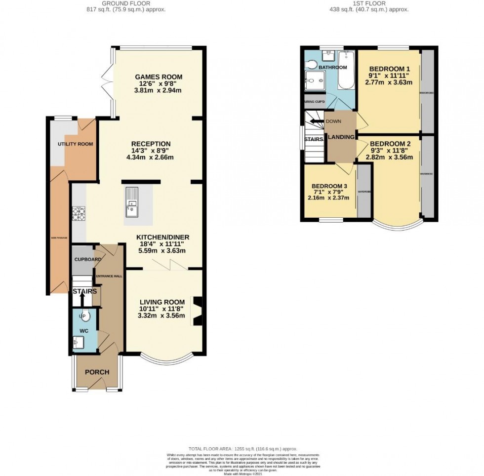 Floorplan for London Road, Delapre, Northampton