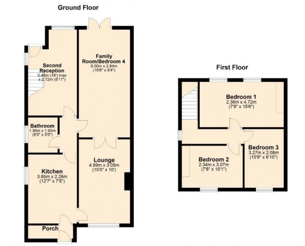 Floorplan for Arnsby Crescent, Moulton, Northampton