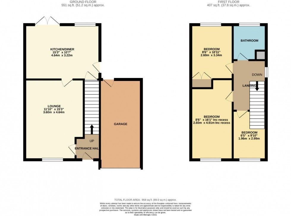 Floorplan for Honey Holme, Brixworth, Northampton