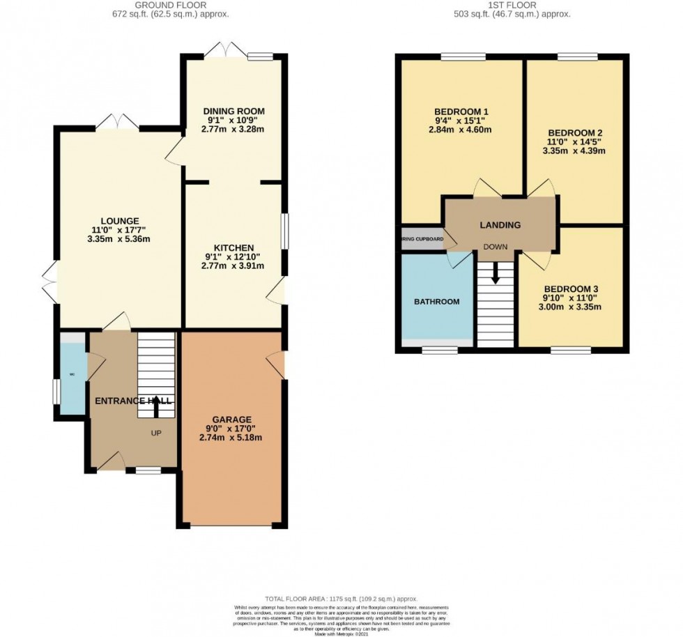 Floorplan for Spencer Close, Earls Barton, Northampton