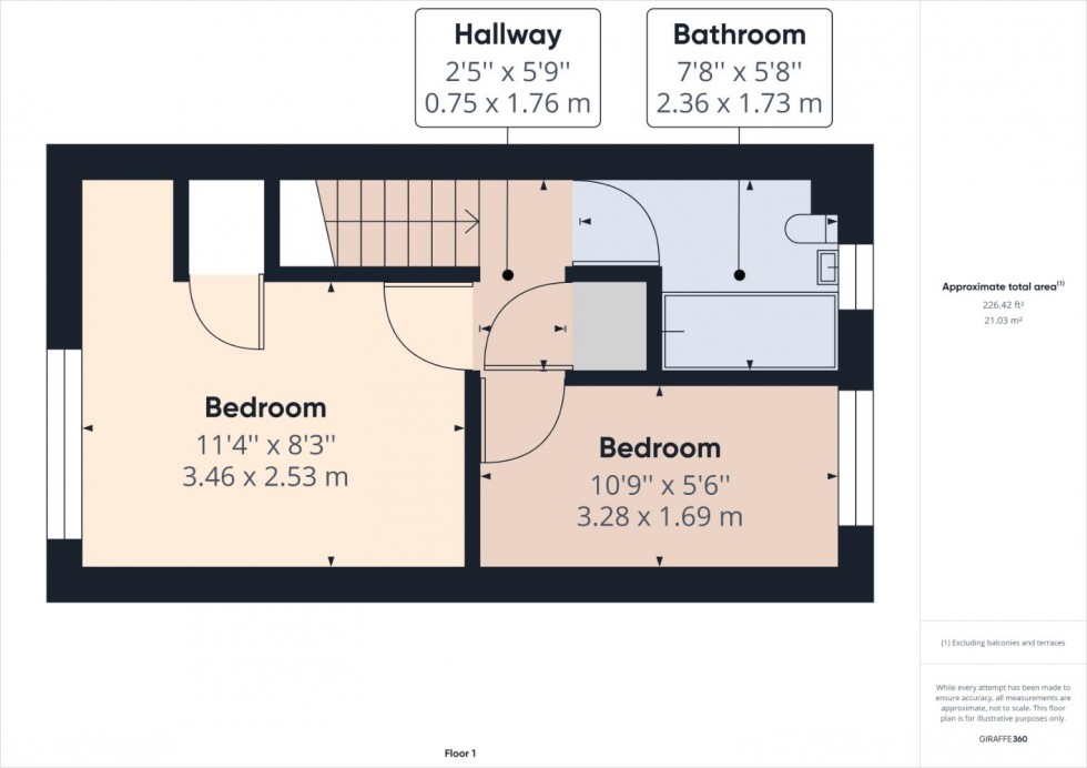 Floorplan for Hamsterly Park, Northampton