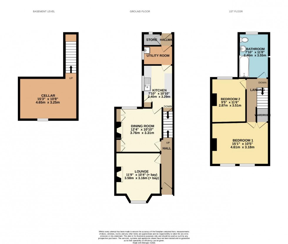 Floorplan for Cecil Road, Northampton