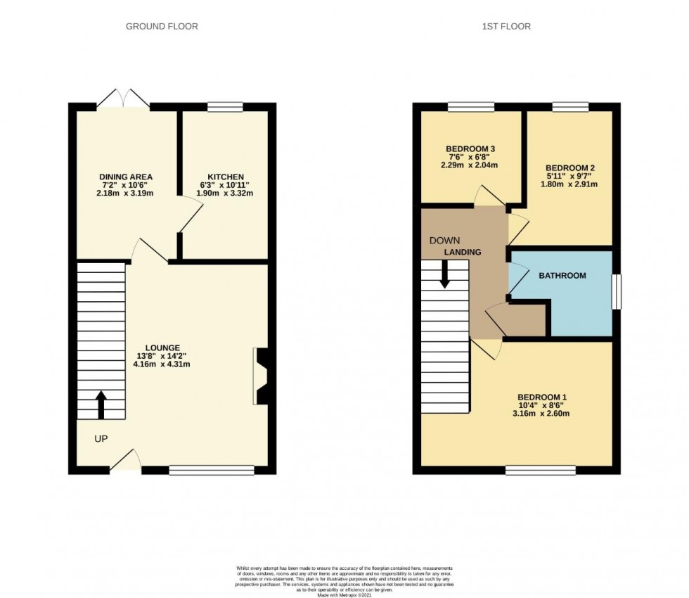 Floorplan for Yeoman Meadow, East Hunsbury, Northampton