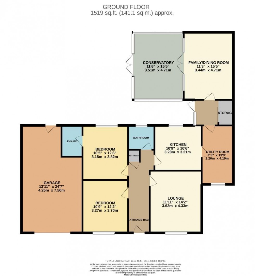 Floorplan for Foxcovert Drive, Roade, Northampton