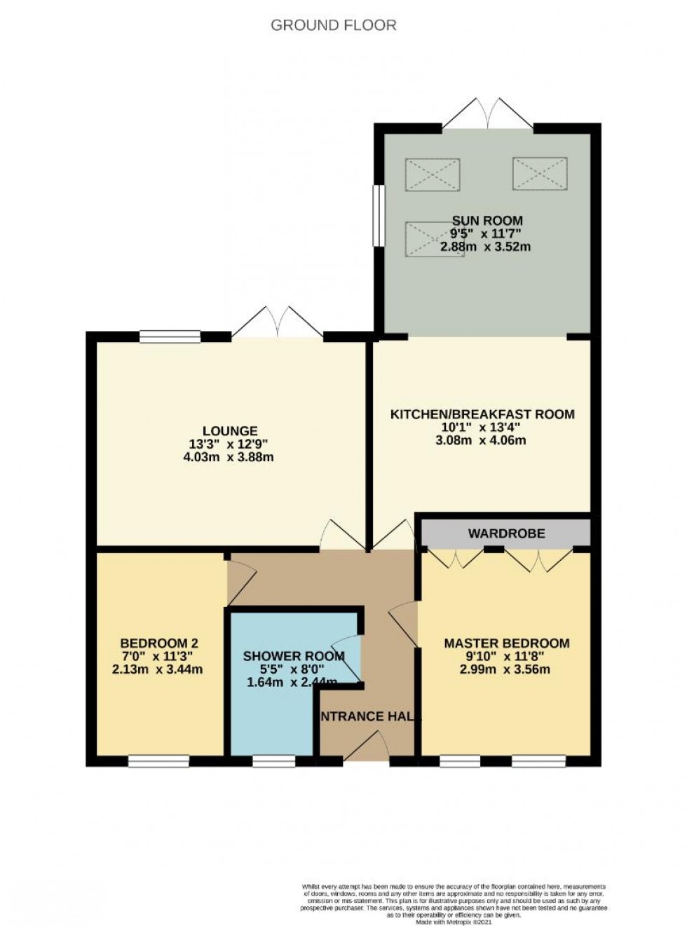 Floorplan for Lunchfield Court, Moulton, Northampton