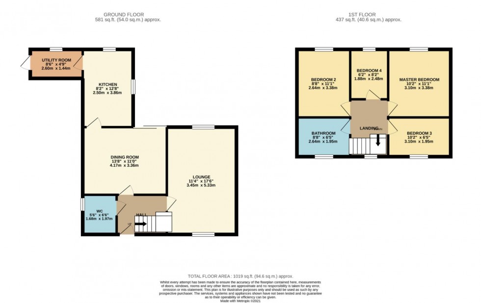 Floorplan for Princess Close, Northampton