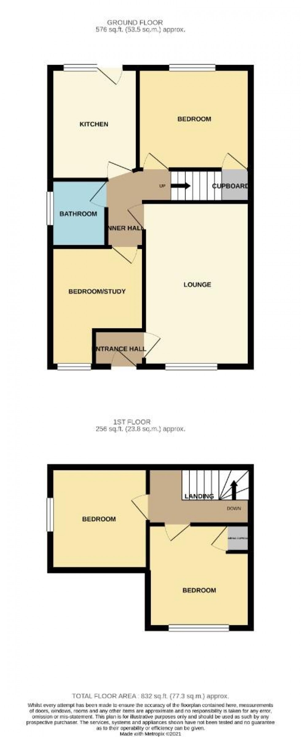 Floorplan for Spinney Hill Road, Northampton