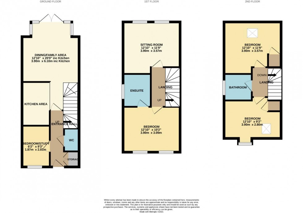 Floorplan for Elder Drive, Brixworth, Northampton