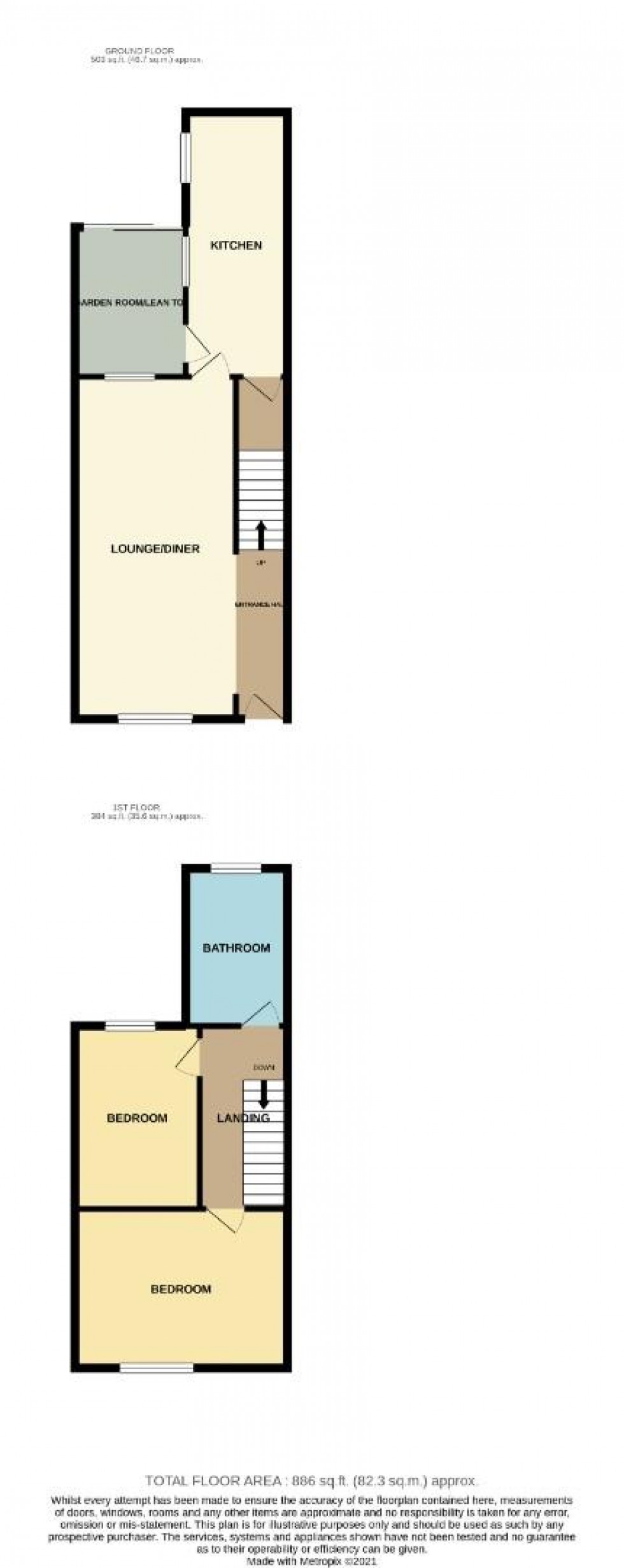 Floorplan for Dunster Street, Northampton