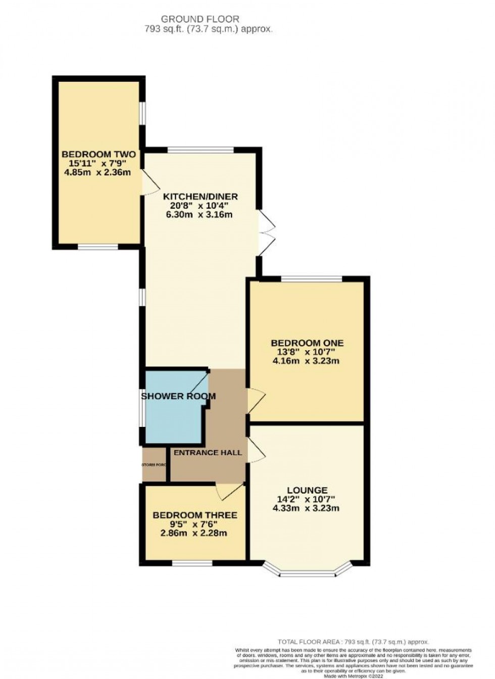 Floorplan for Thornby Drive, Northampton