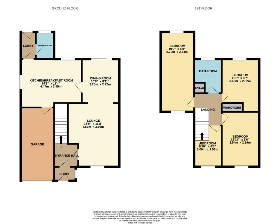Floorplan for Honey Holme, Brixworth, Northampton