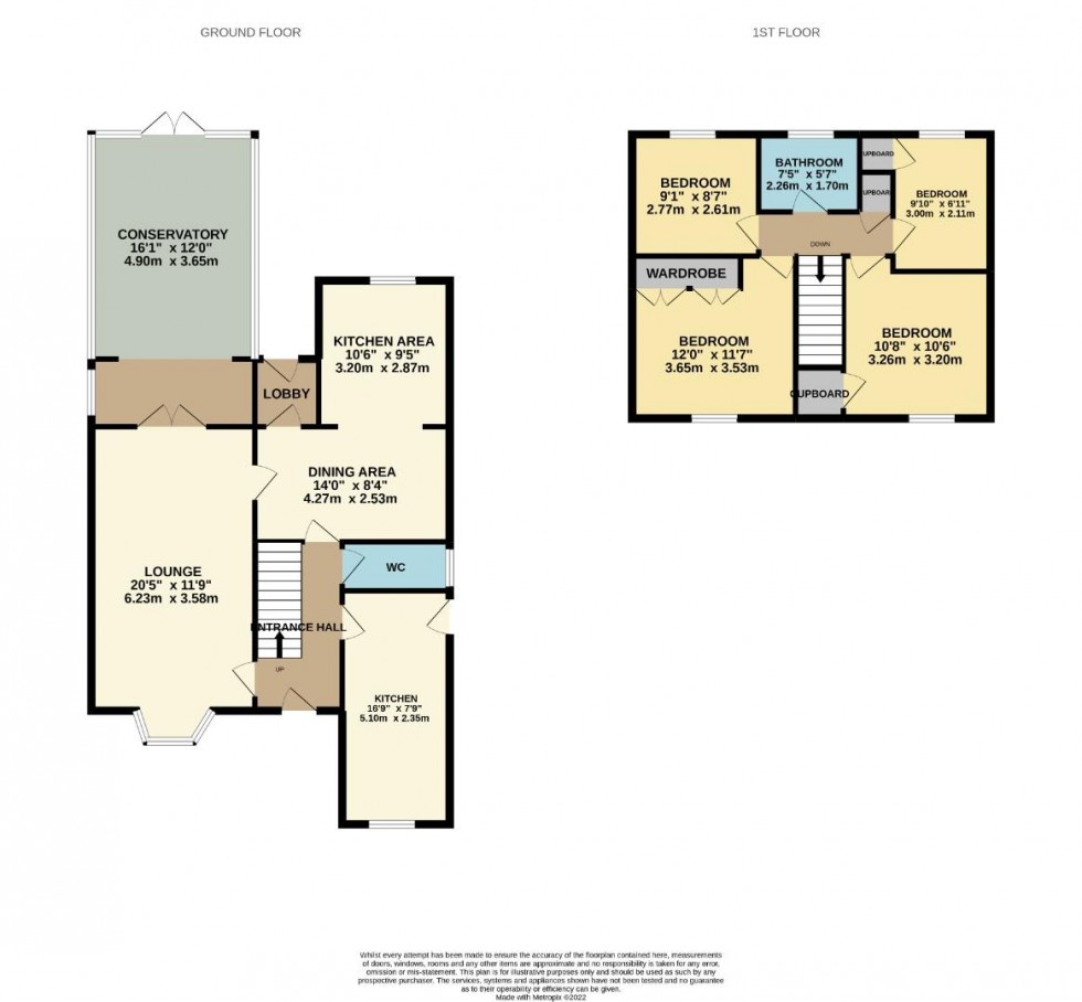 Floorplan for Dairy Close, Brixworth, Northampton