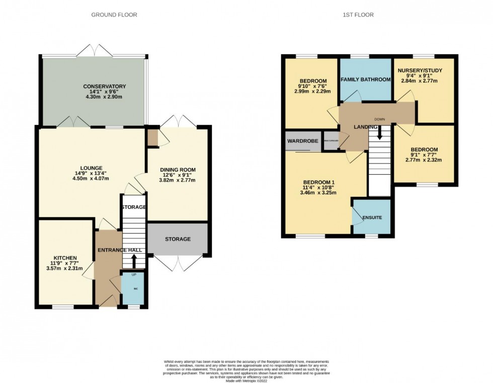 Floorplan for Saxon Close, Mawsley, Kettering