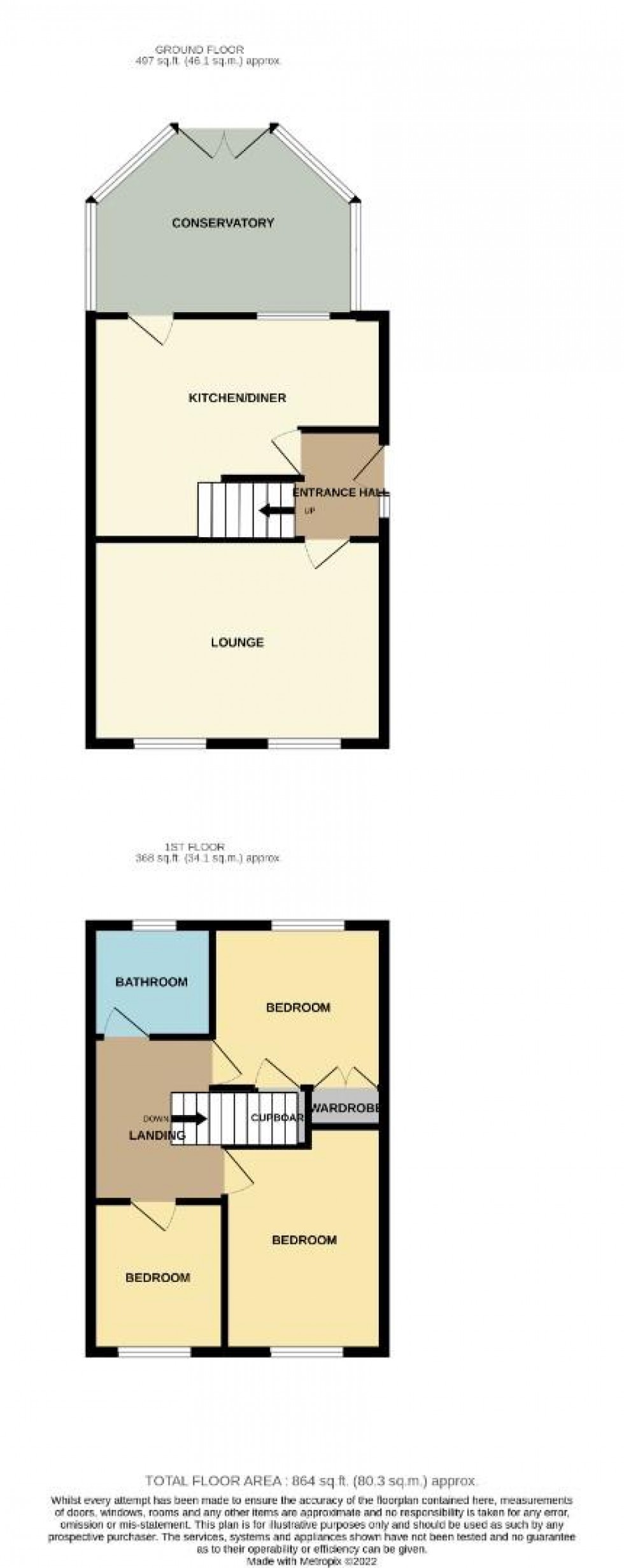 Floorplan for Robins Close, Hartwell, Northampton