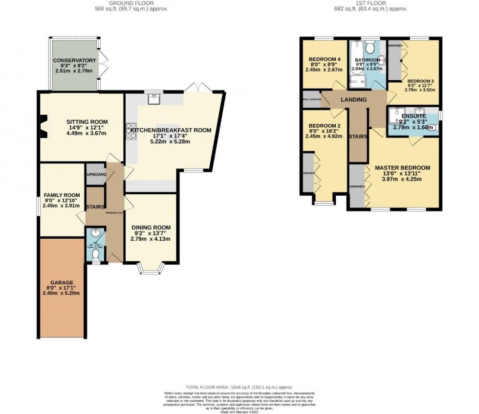 Floorplan for Magnolia Close, Abington Vale, NORTHAMPTON