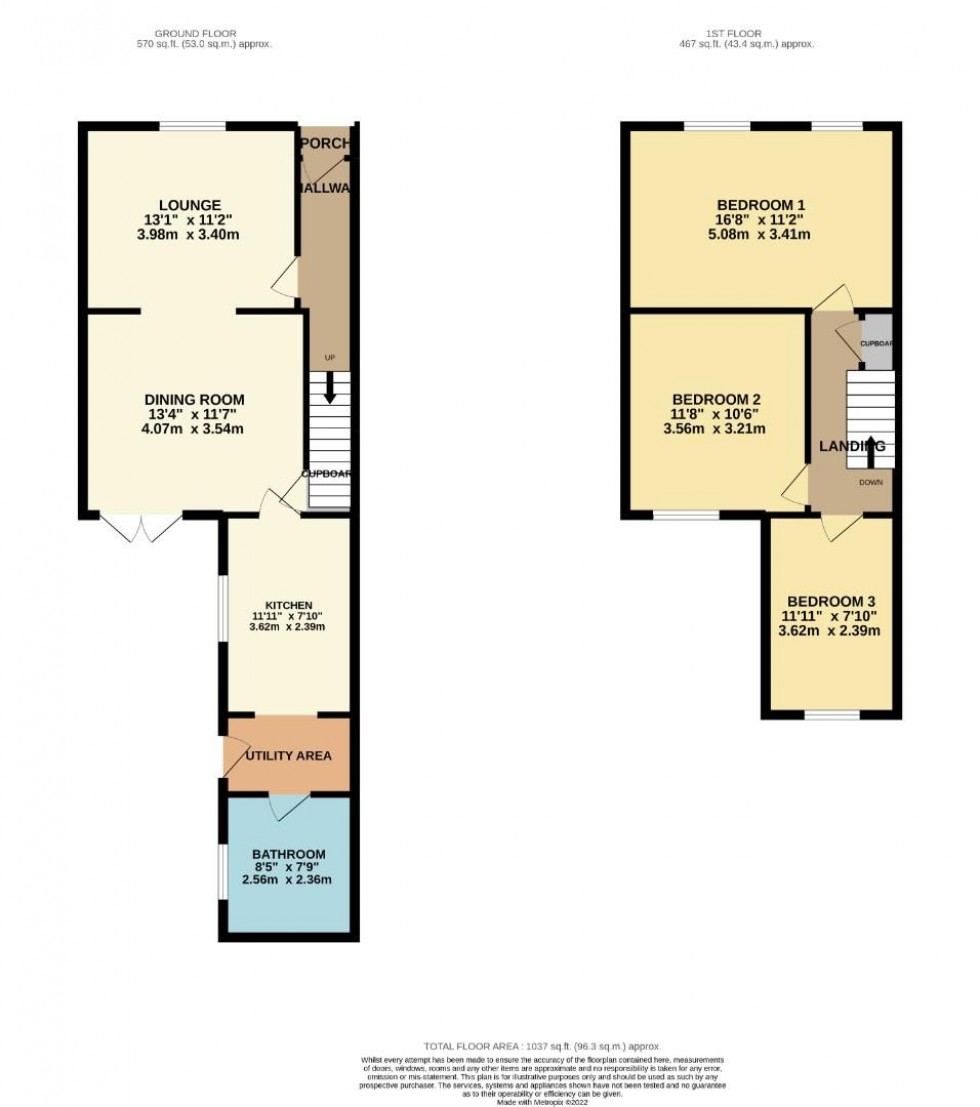 Floorplan for Prince Street, Earls Barton, NORTHAMPTON