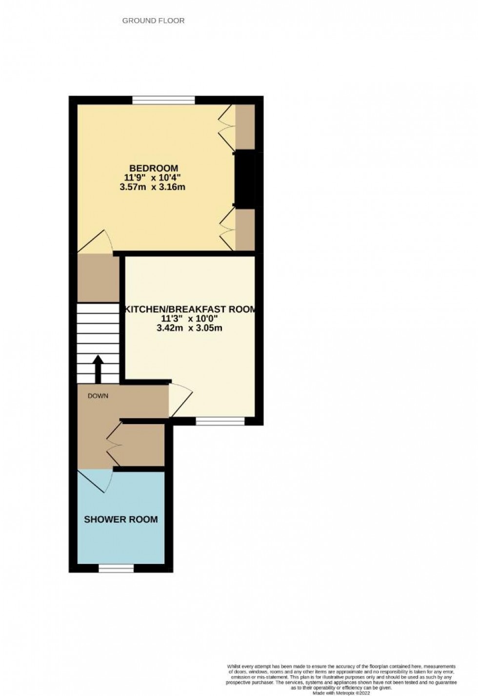 Floorplan for South Terrace, Abington, Northampton