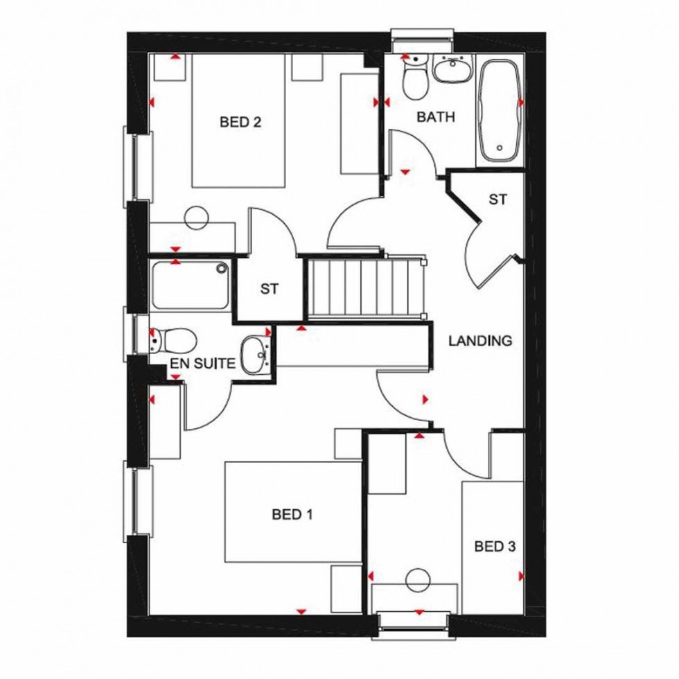 Floorplan for St. Nicholas Drive, Moulton, Northampton