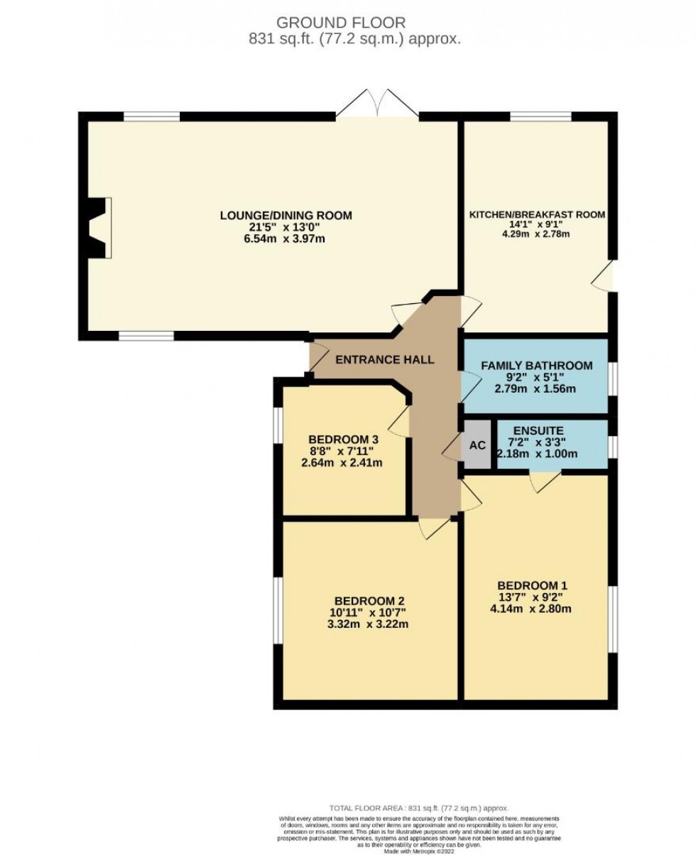 Floorplan for Hawkridge, West Hunsbury