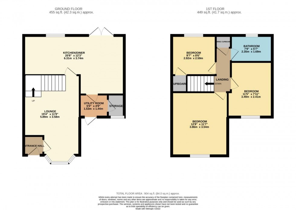 Floorplan for Tewkesbury Close, Buckingham Fields