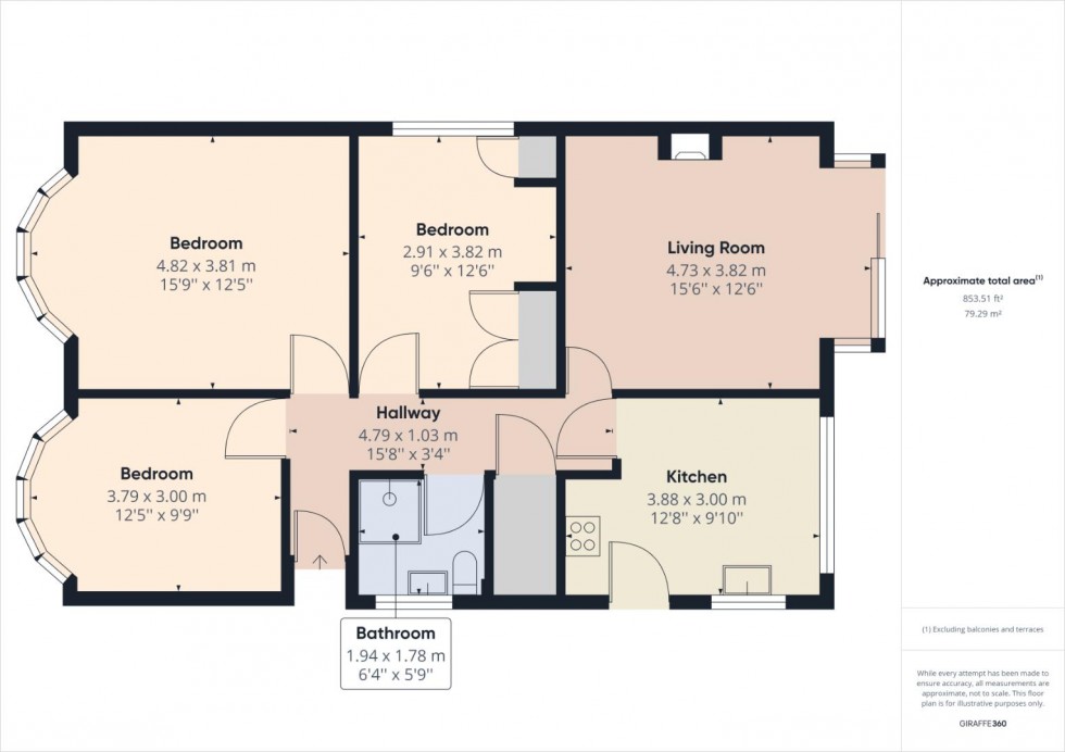 Floorplan for Greenway Avenue, Northampton