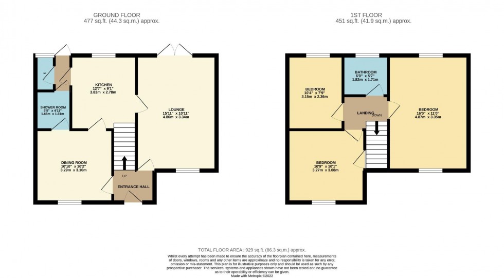 Floorplan for Forest Road, Far Cotton, Northampton