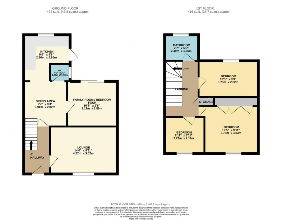 Floorplan for St. Albans Road, Northampton