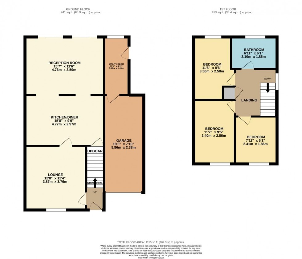 Floorplan for Harksome Hill, West Hunsbury