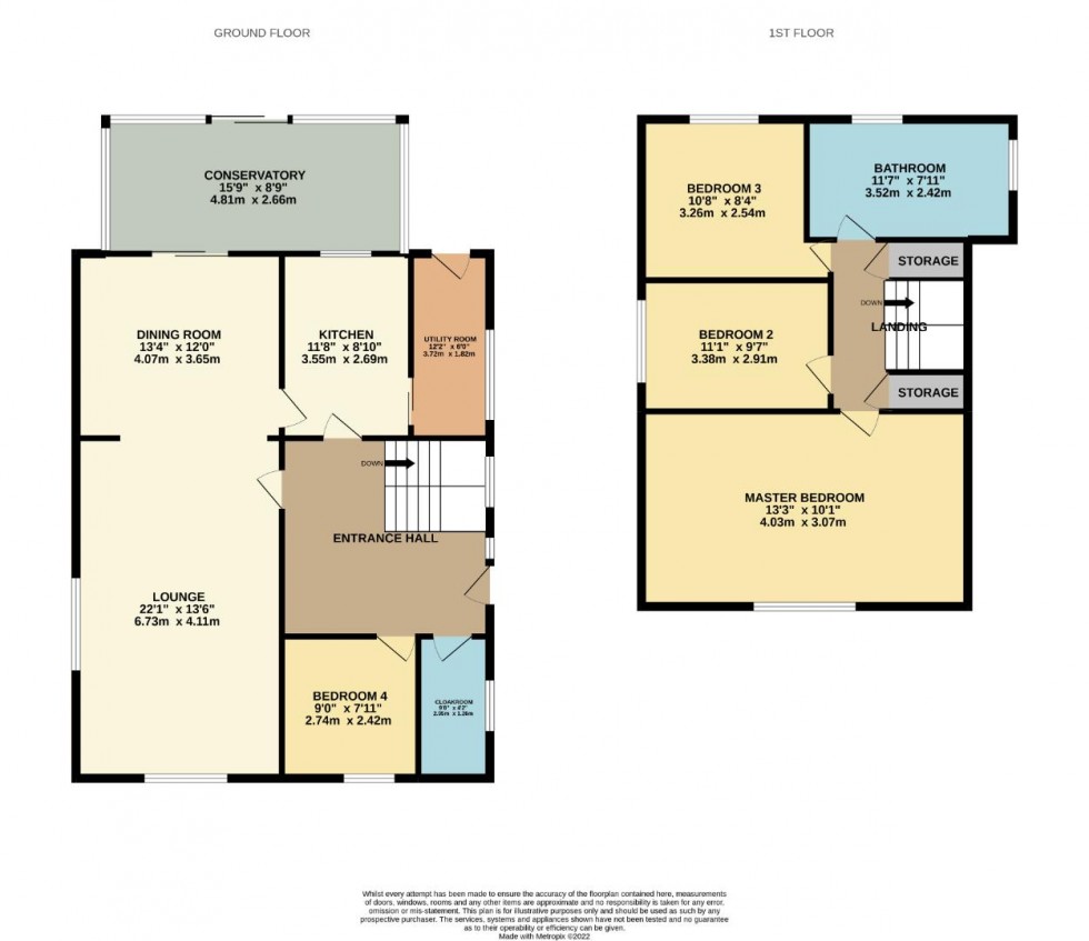 Floorplan for Meshaw Crescent, Abington Vale