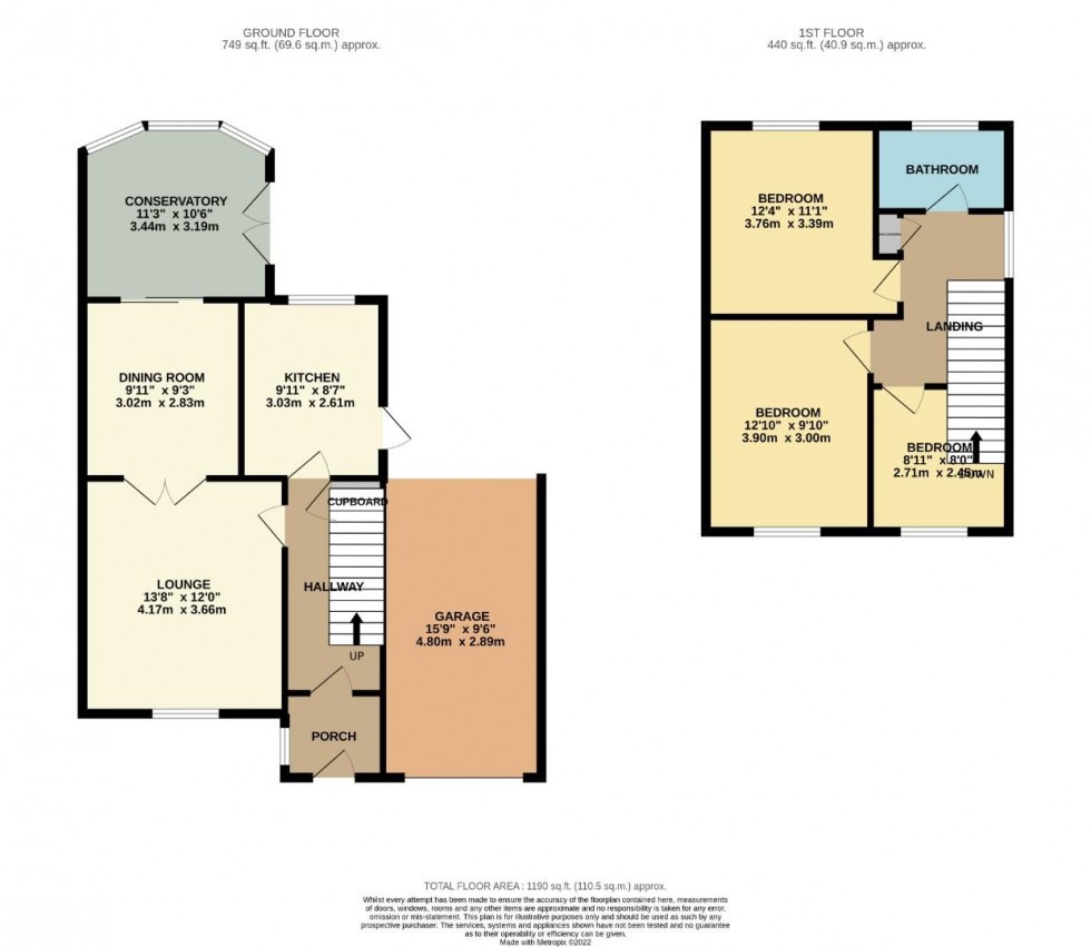 Floorplan for Berry Close, Earls Barton, Northampton