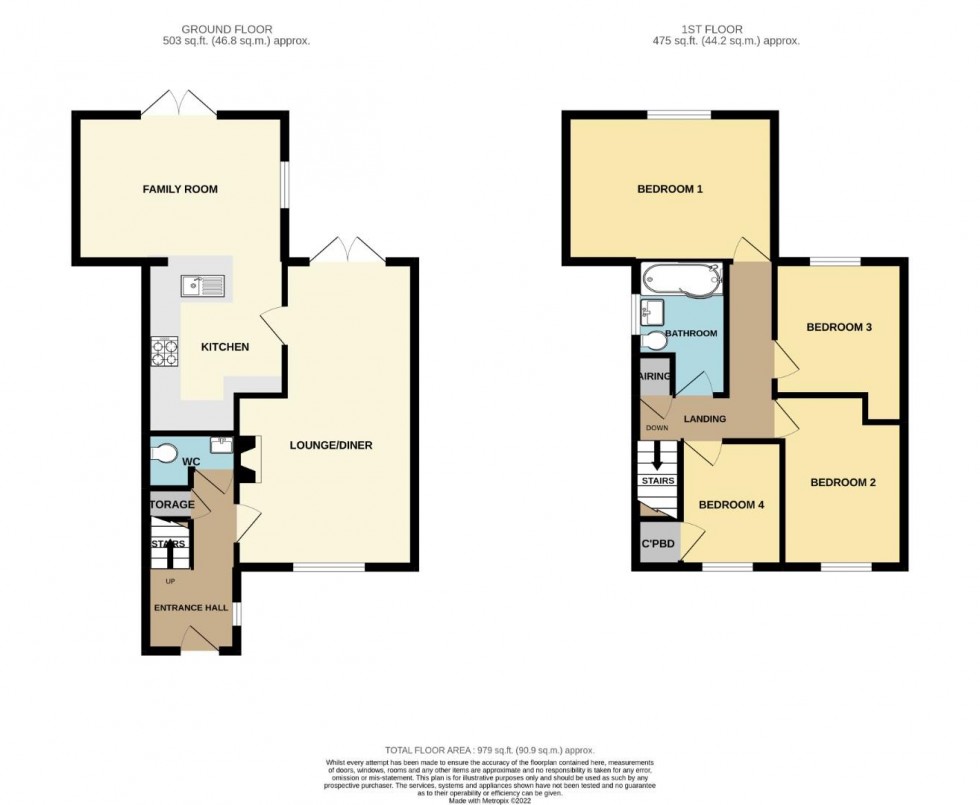 Floorplan for Springwood Court, Goldenash, Northampton