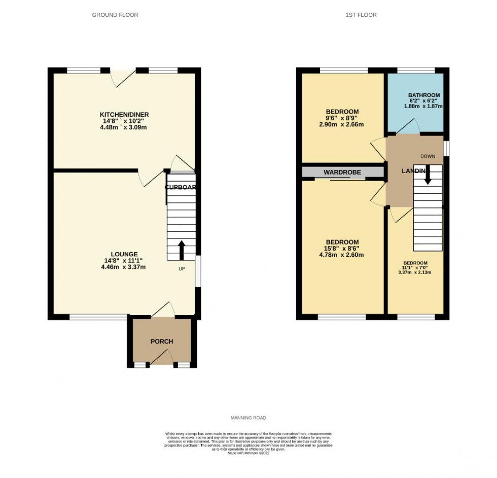Floorplan for Manning Road, Moulton, Northampton