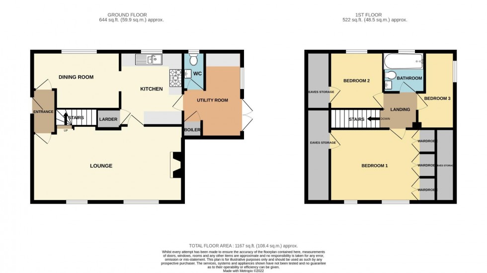 Floorplan for Elm Way, Hackleton, Northampton