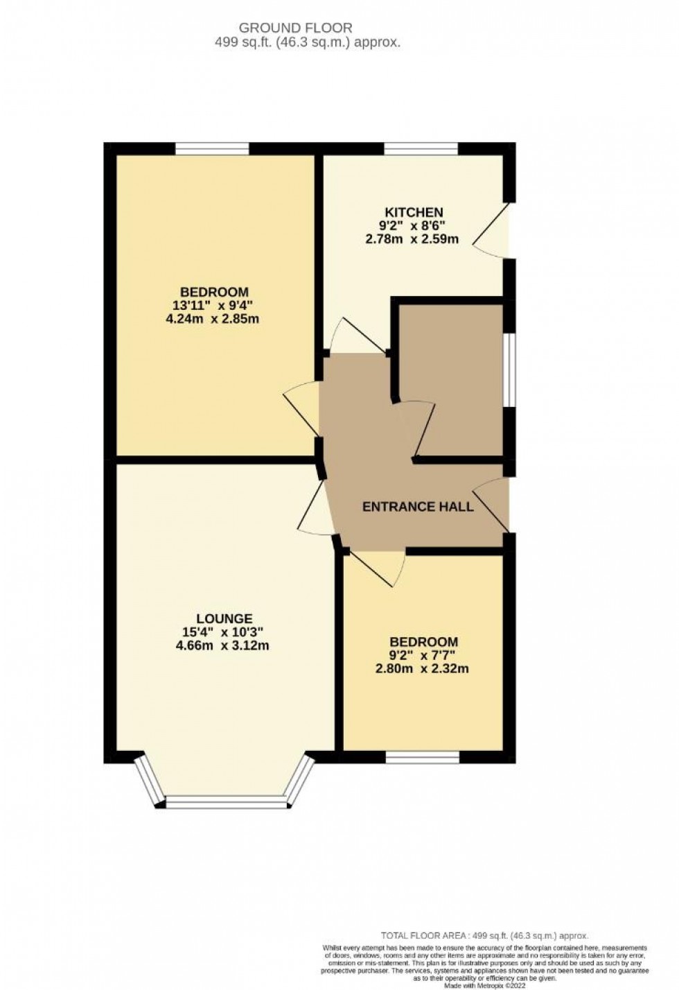 Floorplan for St. Marys Way, Roade, Northampton