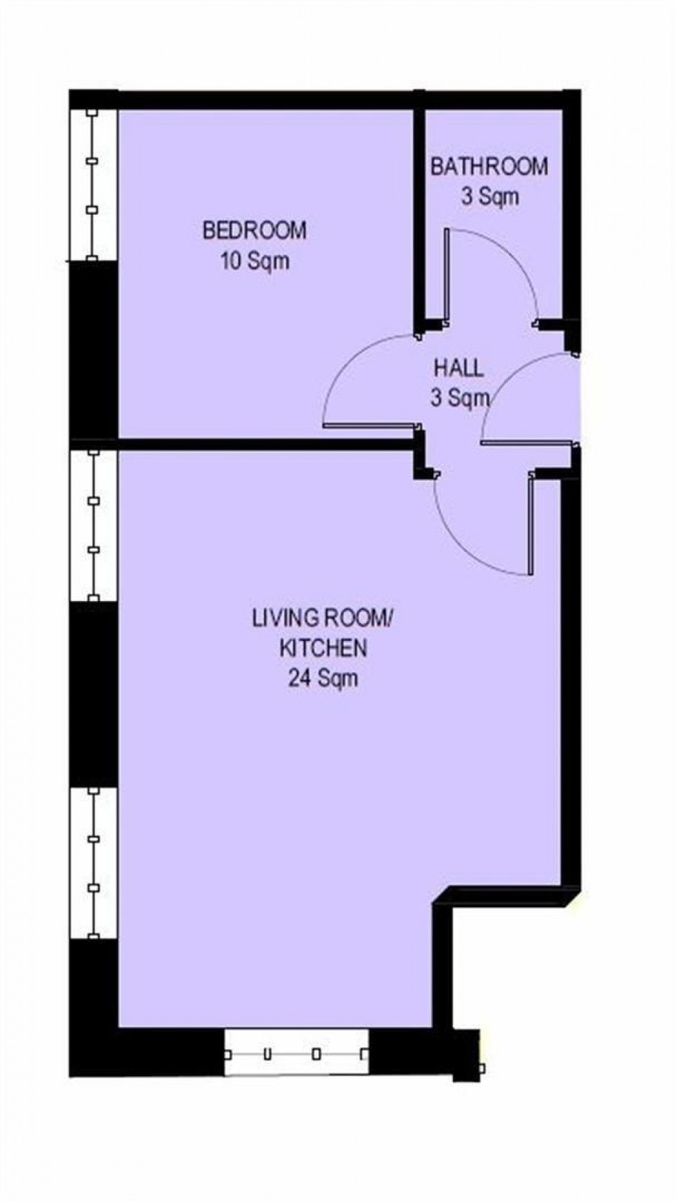 Floorplan for Symington House, Spring Street, Rugby