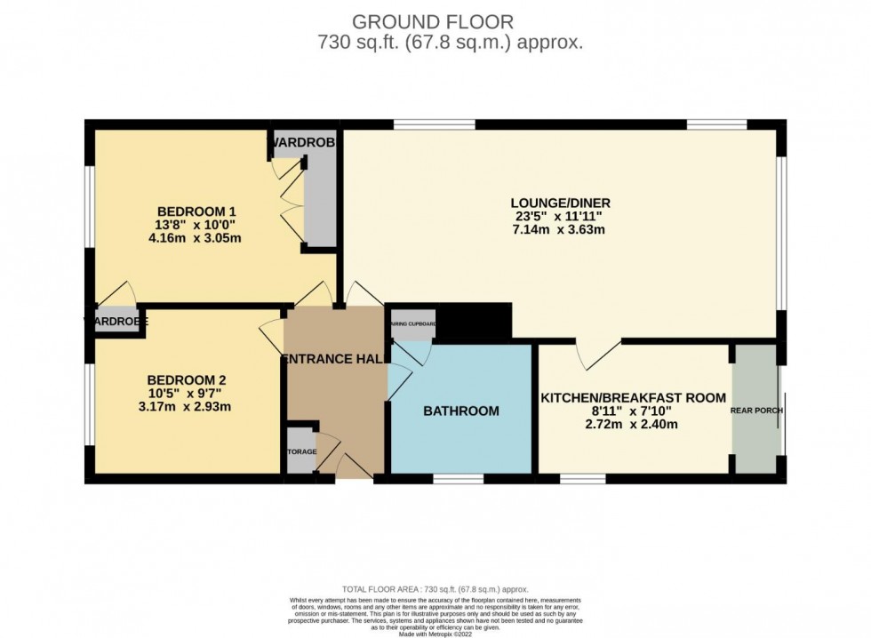 Floorplan for Keats Close, Earls Barton, Northampton