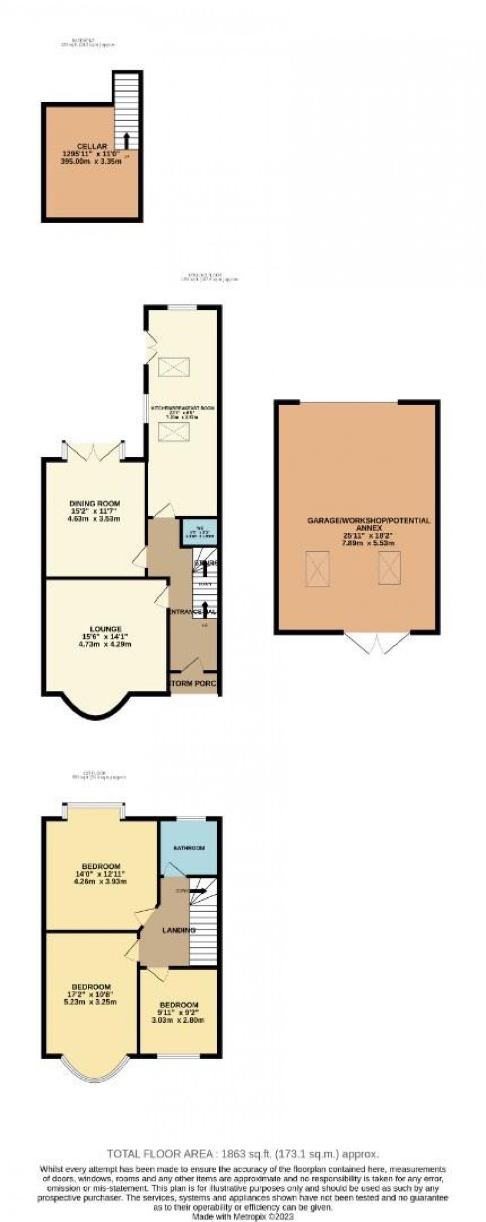 Floorplan for Ardington Road, Northampton