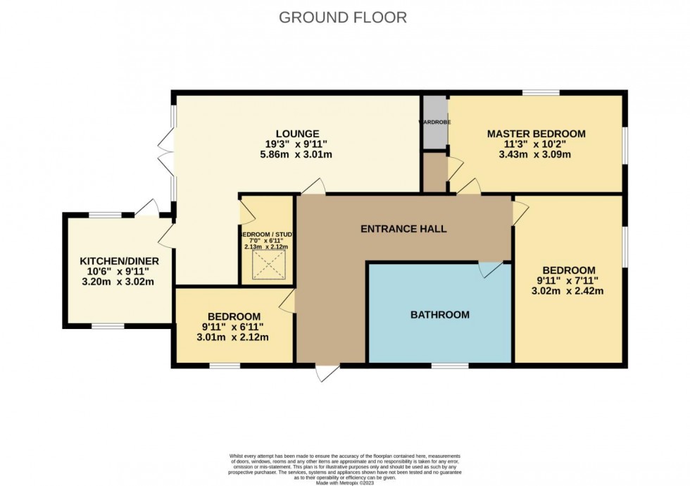 Floorplan for Ardens Grove, Rothersthorpe, Northampton