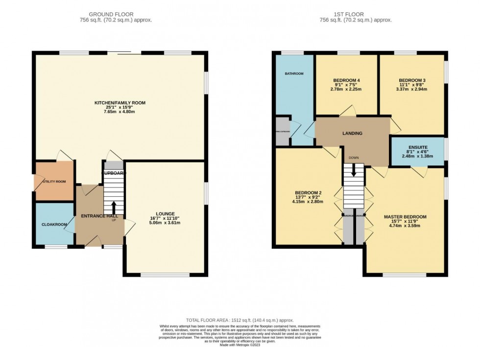 Floorplan for Thorpe Road, Earls Barton, Northampton